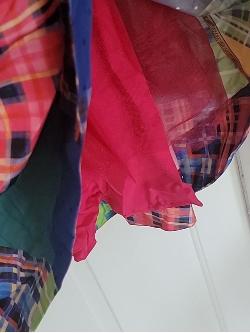 Anthropologie Maeve Patchwork Maxi Skirt NWT Small Colorblock Plaid Boho Pockets - Picture 6 of 13